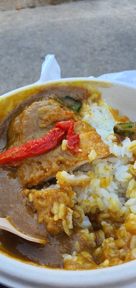 Chicken katsu curry with rice